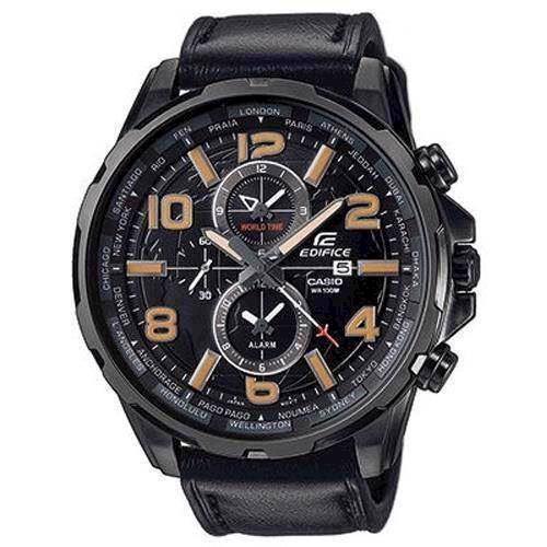 Image of Casio Edifice IP sort stål quartz multifunktion (5473) herre ur, model EFR-302L-1AVUEF